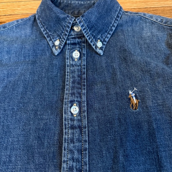 Ralph Lauren Denim Button Up Dress - Picture 2 of 4